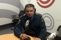 Выступление офицера в эфире на радиостанции «Говорит Москва»
