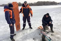 Безопасность на льду. Инструктаж с рыбаками