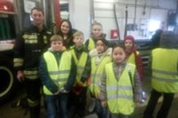 Школьники познакомились с профессией огнеборца