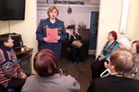 Беседа на противопожарную тематику в ТЦСО Ново-Переделкино
