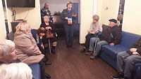 Беседа с клиентами дневного пребывания территориального центра социального обслуживания «Ново-Переделкино»