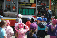 Экскурсия  45 пожарно-спасательную часть района Солнцево
